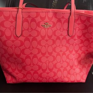 Coach Tote and Cross Body Purse - Both are pink in color